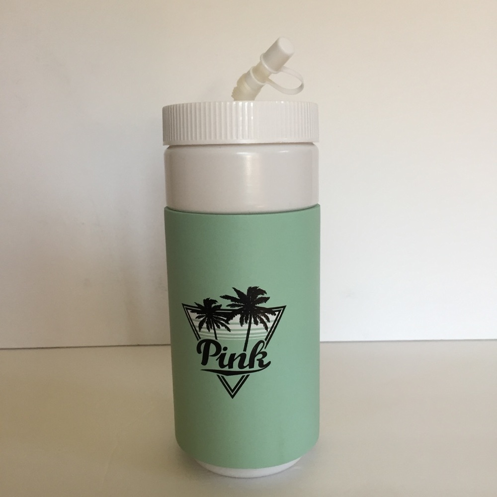 Victoria's secret pink retro water bottle